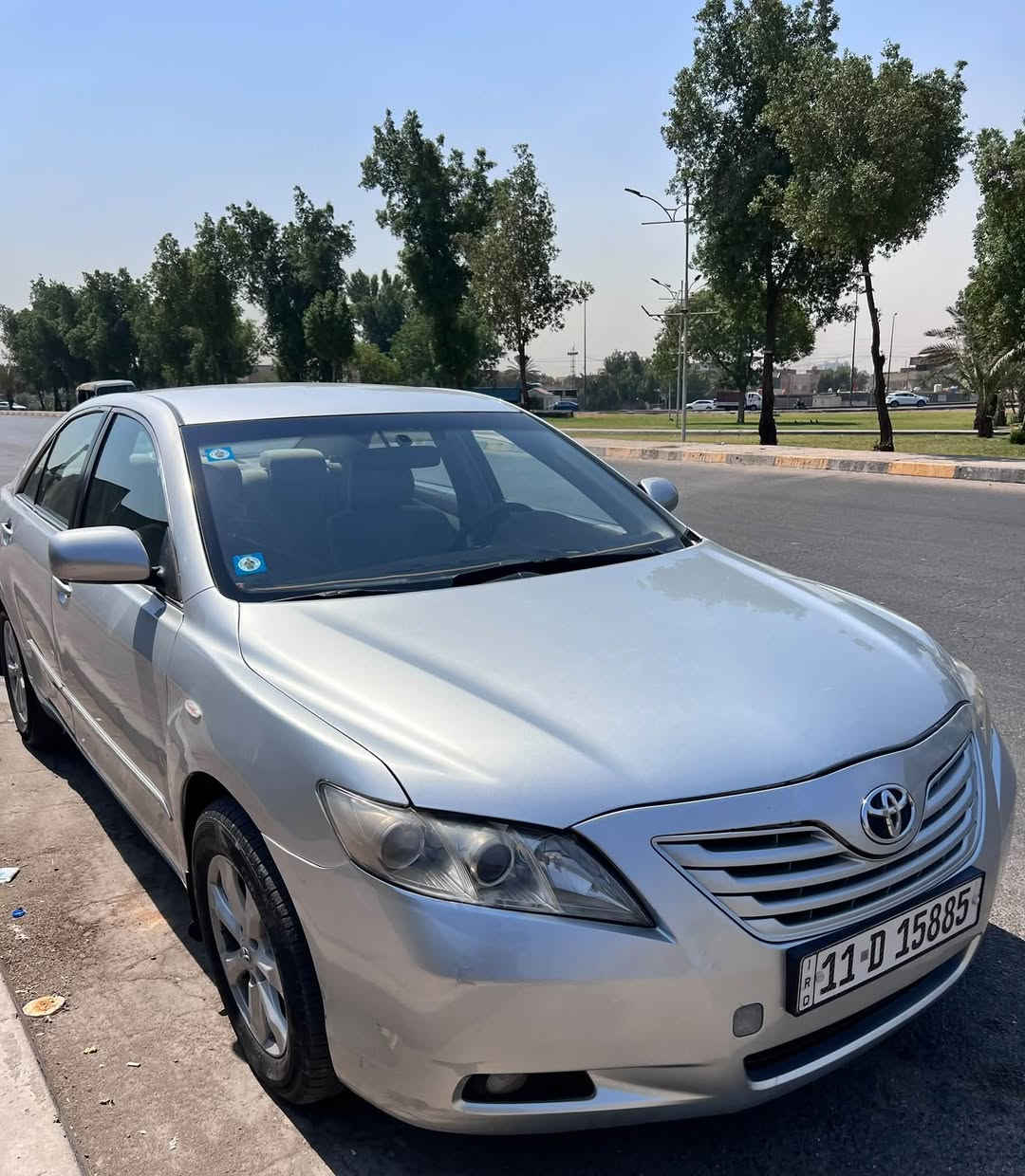 السلام عليكم
تويوتا كامري 2008 خليجي
محرك 4 سلندر 2400 المرغوب 
مواصفات GL : قطعتين تبريد - حساسات خلفيه - اشاير بالجاملغات - شاشه - ويل كب 
السيارة كلش حلوه و نضيفه  محرك - كير -   تبريد - حداديه  - تايرات بالعافيه عل ياخذهة 
السيارة بسمي سنويه و هزة جديده و رقم انكليزي 

السيارة مصبوغه حزام اثر شخوط يعني مابيهة لا ضربه و تعمير مجرد شخوط و صابغيهة حزام 

رايدهة ب93 و بيهة مجال للشراي
مكاني : بغداد - البياع 
للأستفسار : ***********
