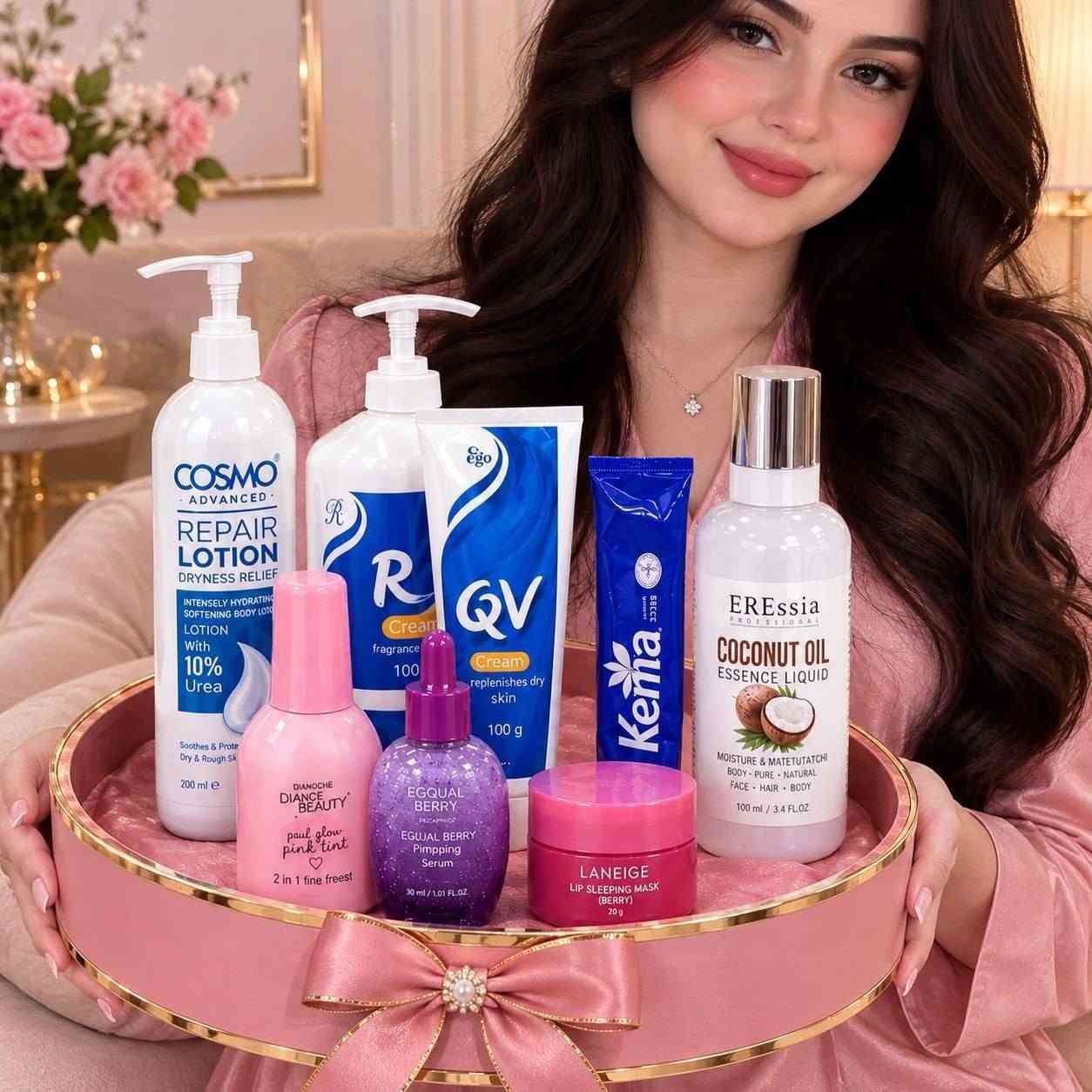 مجموعة جمال ٧ منتجات • لوشن COSMO يوريا ١٠٪ • توصيل كل العراق