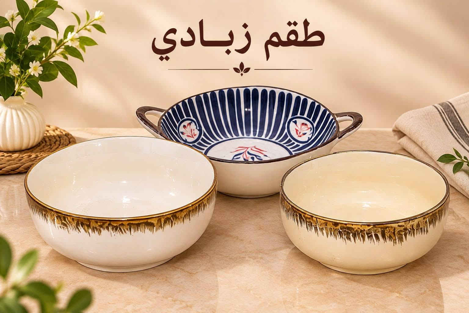 كربلاء المقدسة • طقم فناجين قهوة • صحون رمضانية