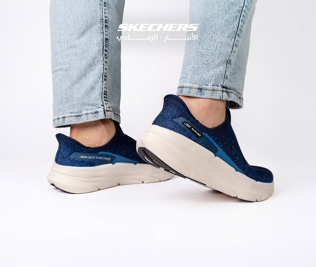 ⁨	✨ راحة يومك تبدأ من قدمك ✨

 Skechers MAX CUSHION SLIP-INS 
حذاء رجالي  يمنحك راحة استثنائية بفضل التبطين العالي والنعل المرن، مع تصميم خفيف وتهوية ممتازة تبقي قدمك مرتاحة طوال اليوم.

👟 مثالي للمشي والاستخدام اليومي
✔️ خفيف ومريح
✔️ تهوية عالية
✔️ دعم بكل خطوة
✔️ ارتداء سريع دون الانحناء 

🔥 اختيارك الأفضل للراحة والأناقة اليومية 
📍 العنوان الانبار الرمادي شارع مستودع مجاور شركة زين الاتصالات 
🛵📦 متوفر توصيل لجميع محافظات العراق 🇮🇶 
☎️*********** ☎️
#سكيتشرز_الانبار
#الرمادي
#الرمادي_شارع_المستودع⁩

نص مكتوب في الصور:
- SKECHERS
- الأنبار - الرمادي