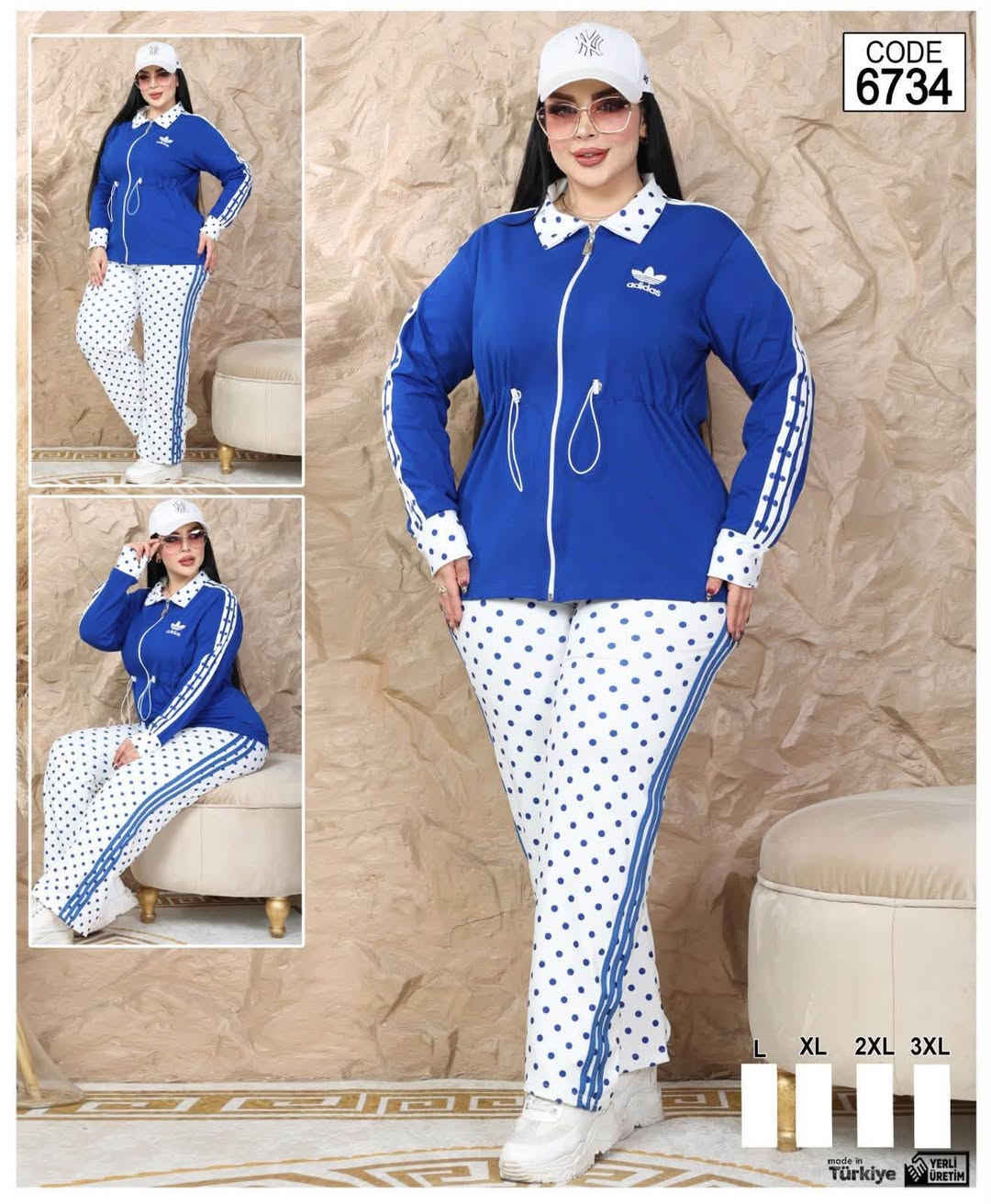 لا توجد تفاصيل

نص مكتوب في الصور:
- CODE 6732 L XL 2XL 3XL
- CODE 6734 L XL 2XL 3XL made in Türkiye YERLİ ÜRETİM
- CODE 6731 L XL 2XL 3XL
- CODE 6733 L XL 2XL 3XL made in Türkiye YERLI ÜRETIM