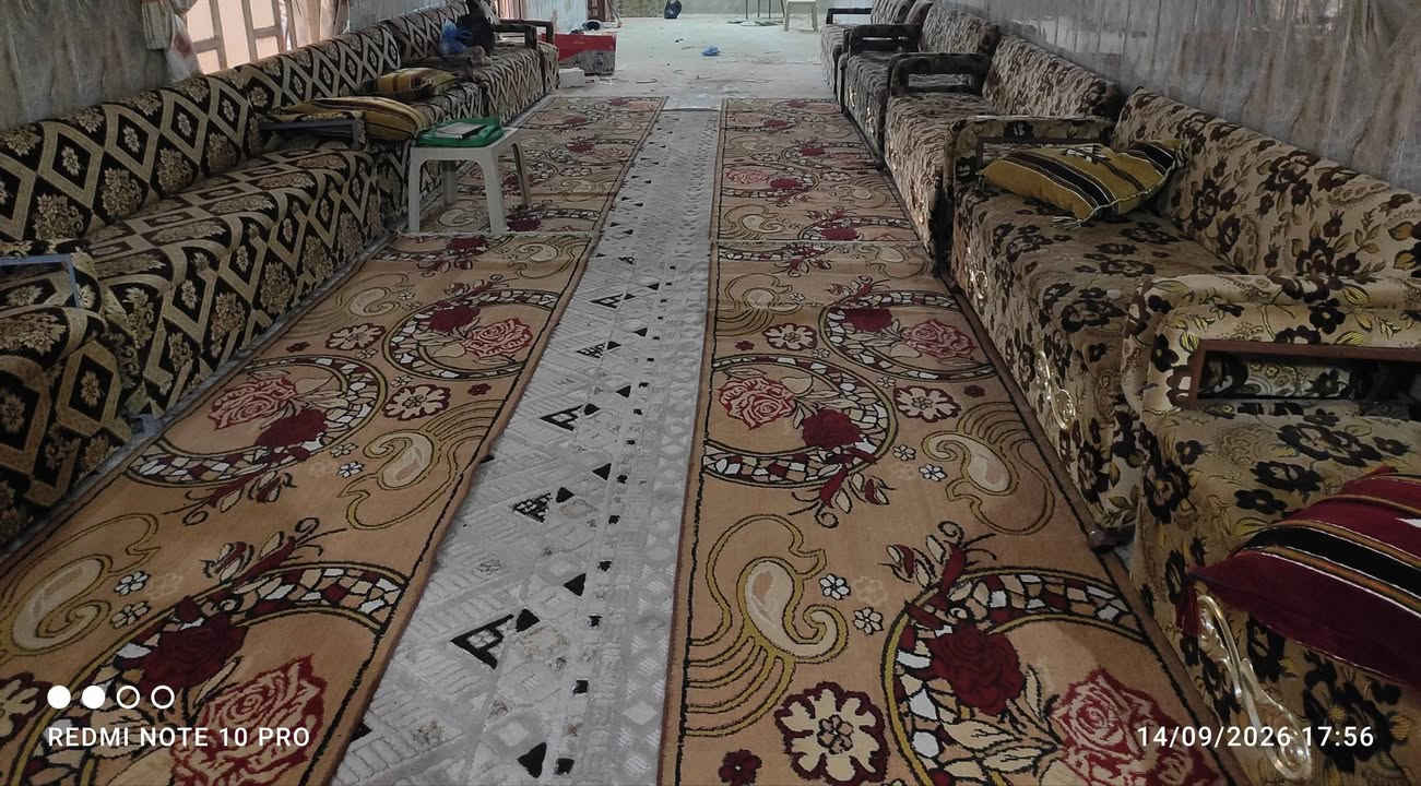 تخم ديوان اصلي جديد إستعمال قليل الطول 15متر نجاره حديد للبيع غير متواجد ع فيس بوك الشراي يتصل على هذا الرقم مكاني بابل سدة الهنديه 
***********

نص مكتوب في الصور:
- REDMI NOTE 10 PRO 14/09/2026 17:56
- REDMI NOTE 10 PRO 14/09/2026 17:55