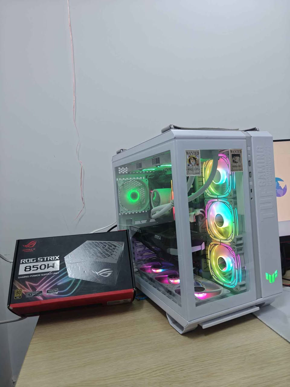 1》GPU● RTX 5070 ti 16gb msi 3fan vintus oc 
2》CPU●  I9 14900K 
3》BORD● asus rog strix z790-E gaming wifi 
4》PSU●  asus rog strix 850w 80plus gold full modler 
5》RAM●  XPG 2X 32GB / 64GB 6000mhz 
6》Hard● 1tb nvme samsung evo 970 plus 
7》Cooler● asus rog ryuo iii 360mm aio 
8》CASE●  asus tuf gaming GT502 plus 7fan 

2700$

*********** كويسينجاك, أربيل
