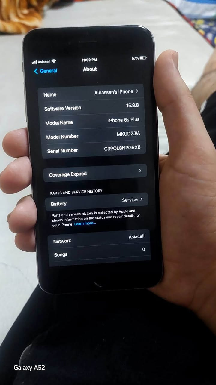 السلام عليكم
للبيع مستعجل
ايفون سكس اس بلاس 
128GB
الجهاز مستبدل فقط بطاريه
الجهاز سماعة المكالمات عاطلة يعني الا سبيكر يلا تتصل
انترنت سيمكارت تواصل كله شغال فول 
الجهاز مشكلته فقط مرات يشكل من يحمه وشي طبيعي لان الجهاز قديم لا تعلي سقف طموحاتك بي يفيدك شريحه ثانيه وللماعنده همين يفيده
رايده ب ٣٠ الف رجاء لا تكسر بسعر تره ماكو هيج سعر بالكون كله 
مكاني بغداد وتحياتي الكم❤️
***********واتساب
