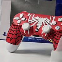 جوستك تحكم لاسلكية PS4 DualShock 4 ستايل سبايدر مان (السعر25الف) مع ال...