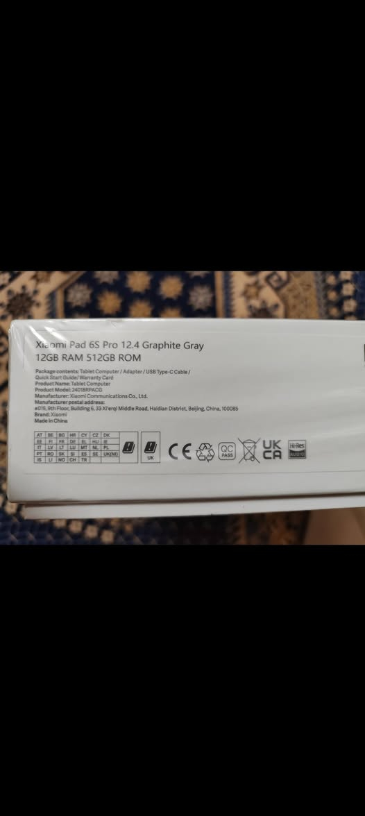 شاومي باد 6s برو • شاشة ١٢.٤ انش • بطارية ١٠٠٠٠ mAh