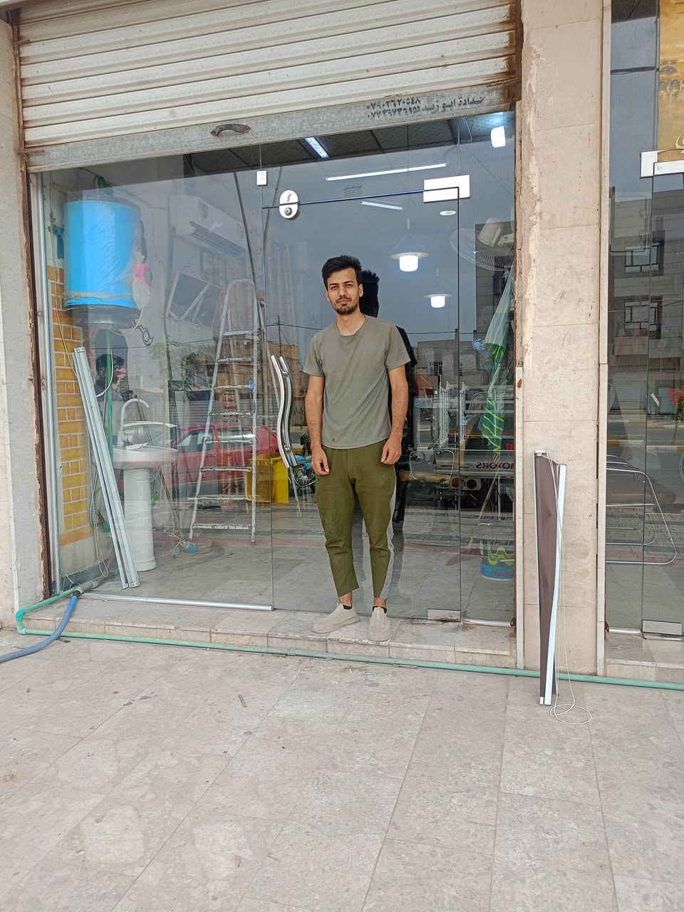 زجاج ١٠مم • واجهات زجاجية • باب سونك