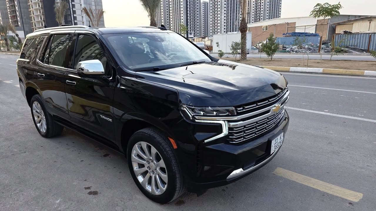 شيفروليه تاهو – Chevrolet Tahoe Premierموديل 2023 | وارد خليجي – شركة المنصور
🌍 المدينة - بغداد – 

---------------------------  

المواصفات
 : فول برايمر فول مواصفات 

🔹 المحرك: 5.3 لتر – V8 (8 سلندر)

:فئة Premier الأعلى

:قير أوتوماتيك 10 سرعات

:كراسي جلد فاخرة كهرباء مع ذاكرة

:تدفئة وتبريد للمقاعد الأمامية

:شاشة لمس كبيرة + عدادات ديجيتال أندرويد أوتو / آبل كار بلاي

:كاميرات 360 درجة

:رادارات ونقاط عمياء

:نظام المحافظة على المسار

:مثبت سرعة ذكي

:فتحة سقف بانوراما

:نظام صوتي فاخر Bose

:تشغيل بصمة ودخول ذكي

:صندوق خلفي كهرباء

:إضاءة LED أمامية وخلفية

:جنوط ألمنيوم 21 إنچ
عداد كيلو متر 90 الف كيلو 
للتواصل: ***********
