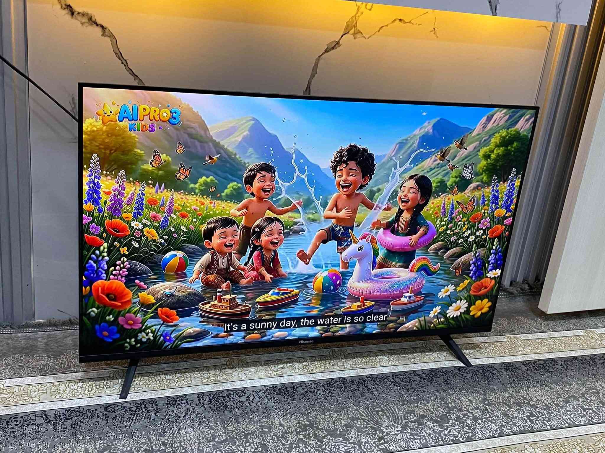 تيفي شاشة 43 ماركةي  هايسنس Hisense  بي ايتار فول مواصفات واي فاي يوتوب رةبتي موبايل ابيت كونترولي بيلادي خوي لةگةلداية رةسم و ديقةي زور جوانة بة زةمان بو نرخ نامة بنيرن يان تيل بكةن ***********
