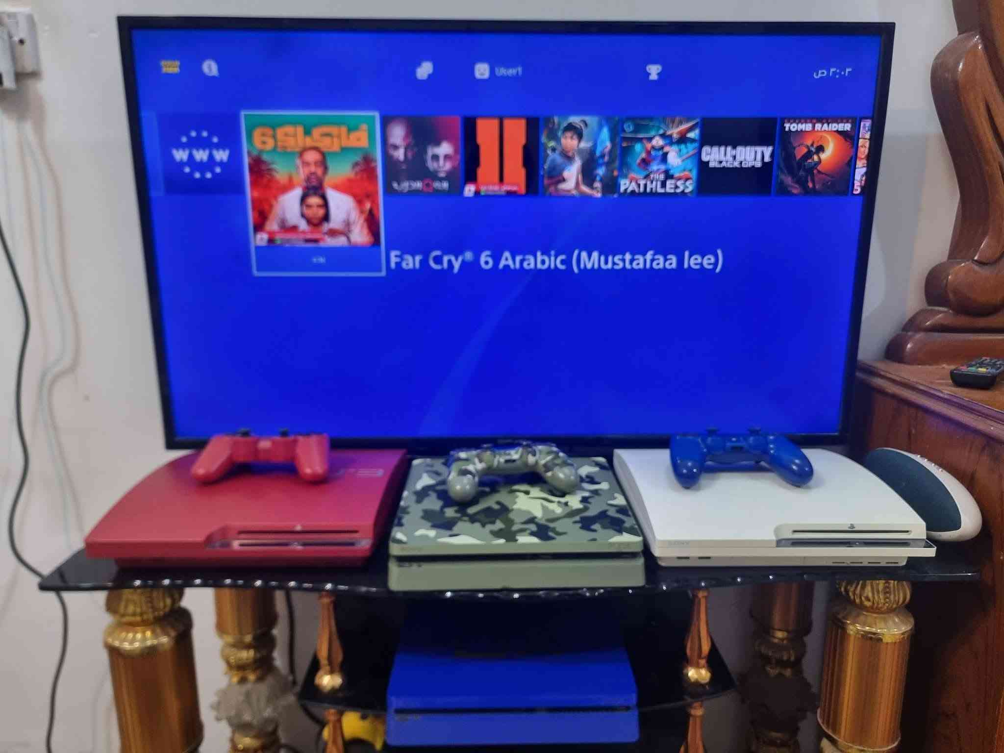 مساء الخير 
بسعر مناسب جدا مستعجل على البيعة 
بلي 4 سلم مهكر ps4 نظام 9 
باندل نسخه Call of duty ذاكره 1 واحد تيرا 
الجهاز نضيف جدا لوك ستيكر جويستكات اصليه
كامل ملحقات مع UBS جديد ويحتوي ع  27 لعبه
كول اوف ديوتي بلاك اوبس 1 و 2  وباقي الألعاب 
عنوان بغداد الحرية للاتصال او واتساب
***********
