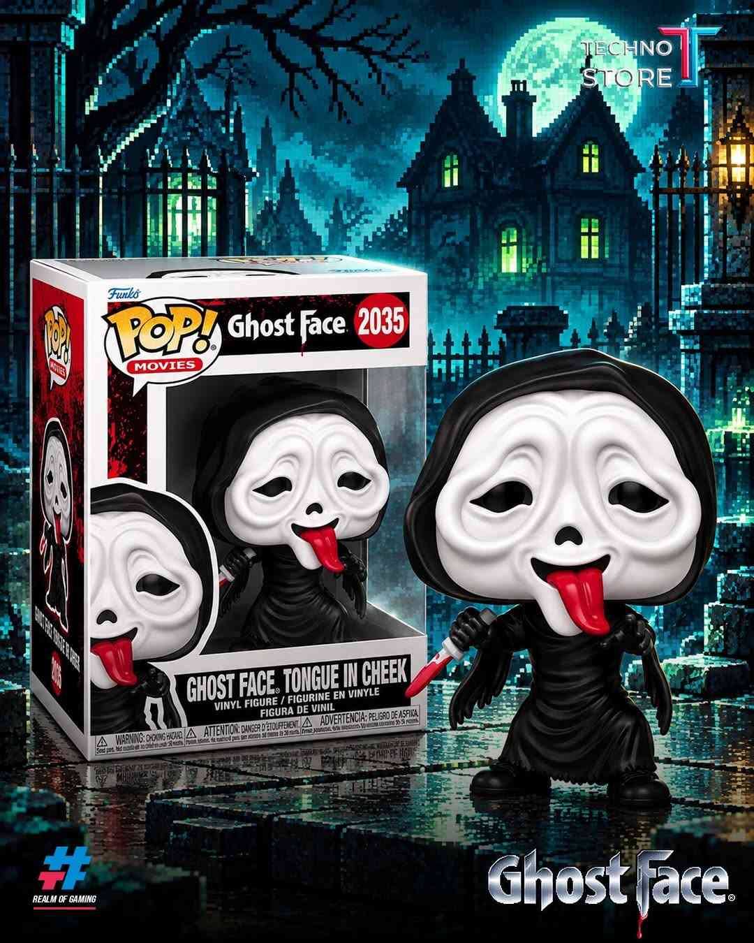 👻🔪 Ghost Face… بوجهين لعشّاق الرعب!
من تفاصيل NECA الواقعية إلى ستايل Funko 
POP! 
المرح والمميز 🖤
شخصية واحدة، لكن كل مجسم له حضوره الخاص 🎬

أي نسخة تختار لمجموعتك؟ 👻🔥

📦❤️‍🔥 توجد خدمة توصيل داخل بغداد والمحافظات ❤️‍🔥📦

✅ الموزع المعتمد لشركة فونكو بالعراق
✅ موزع معتمد لبطاقات يوغي 
بالعراق

‌‎1️⃣ الفرع الأول
بغداد - الكاظمية - شارع اكد
📞 ***********
‌‎2️⃣ الفرع الثاني
بغداد - شارع الصناعة - قرب شركة النبع
📞 ***********
📞 ***********

نص مكتوب في الصور:
- TECHNO STORE REALM OF GAMING
- TECHNO STORE REALM OF GAMING Ghost Face