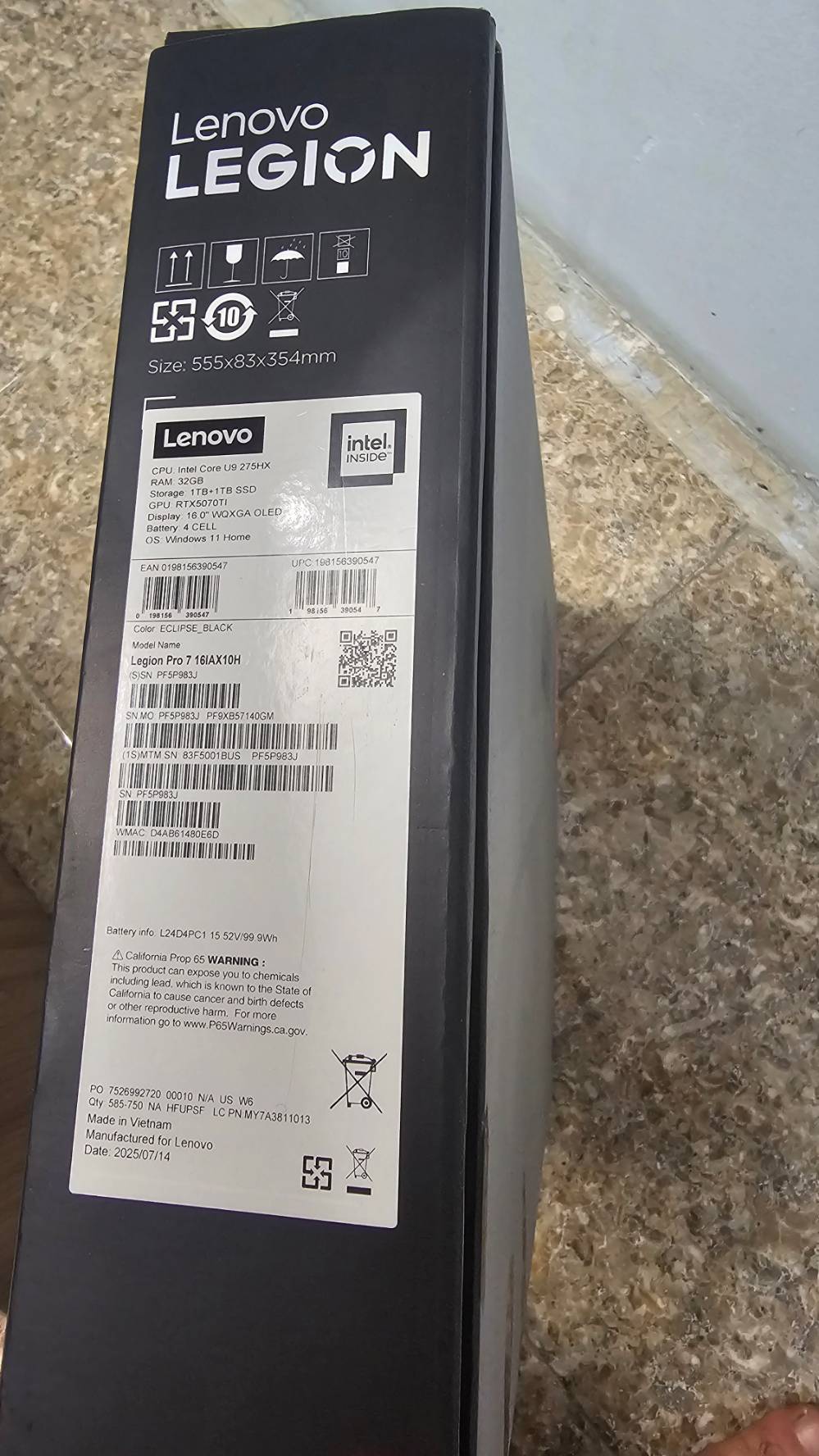 لينوفو Legion Pro 7 • RTX 5070 Ti • OLED ١٦بوصة 240Hz
