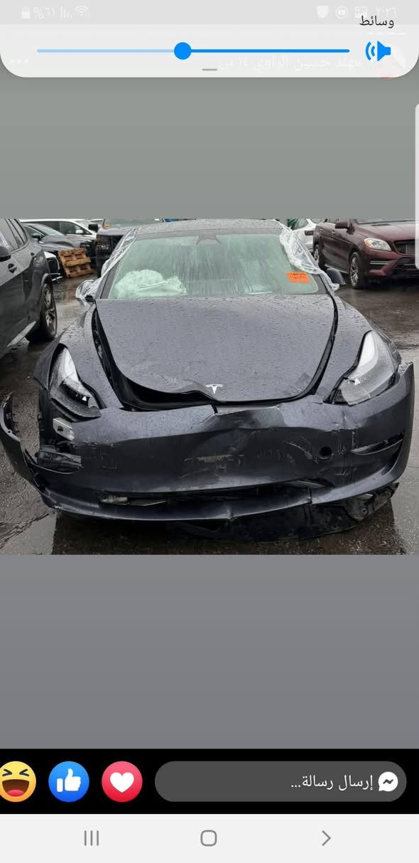 تيسلا موديل٣ تك ماطورحادثها بونيد مبدل ومصبوغ  تمشي بالشحنه الواحده ٤٥٠ كيلو حقيقي موديل ٢٠٢٣ اونلاين محدثه اخر تحديث ماشيه ٧٧ الف كيلو رقم بغداد باسمي  كلشي بيها سليم ونظيف بطاريه ما مفتوحه ولا ملعوب بالكهربائيات اي نقص مابيها وياها شاحنه ٣٢ امبير بلاديه مربوطه على فون كي التطبيق الاحمر راديتر بلادي وياها بردات سقف وكبات بلاديه وستيرن يوك  كامله اي نقص مابيها  السياره اني دخلتها وعلى ايدي ومداريها بالشحن يعني على نظام الشركه ومداريها بالمشي يعني السياره ما متعوبه ابد صدر بلادي وعليها تخم تاير جديد .
صور الحادث مرفق بالمنشور
السعر ١٥٥
مكان السياره بغداد العامريه 
***********
