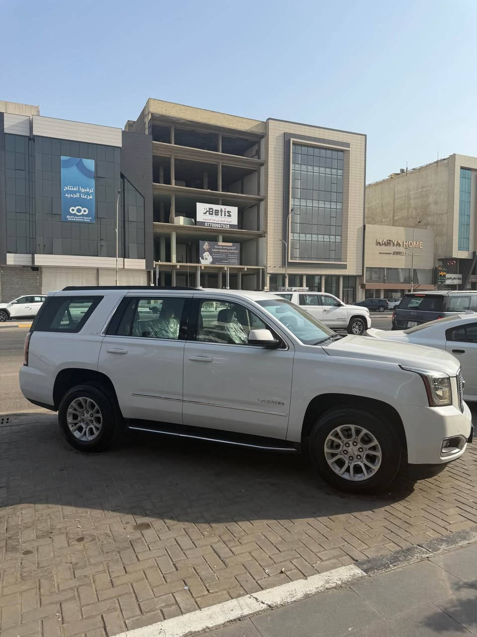 السلام عليكم 
يوكن 2019 خليجي مواصفات sle ماشيه 97 الف حقيقي بيها نص الجامق الامامي صبغ فقط باقي السياره كفاله حتى من الشخط 
مكان السياره البصرة
للأستفسار ***********
*********** البصرة, العراق
