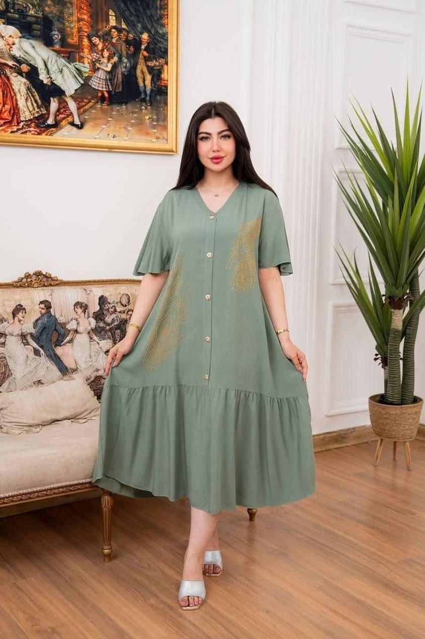 ✅ دشداشة قصيرة نسائي 
✅الخامه كشمير ساده مطعم بالستراس درجه اولئ
✅القياسات  2XL.  3XL  4XL. 5XL
✅سعر 15.
وتوصيل 5.
تواصل عبرَ 
الوتساب/***********
التليجرام/ailf_2010
