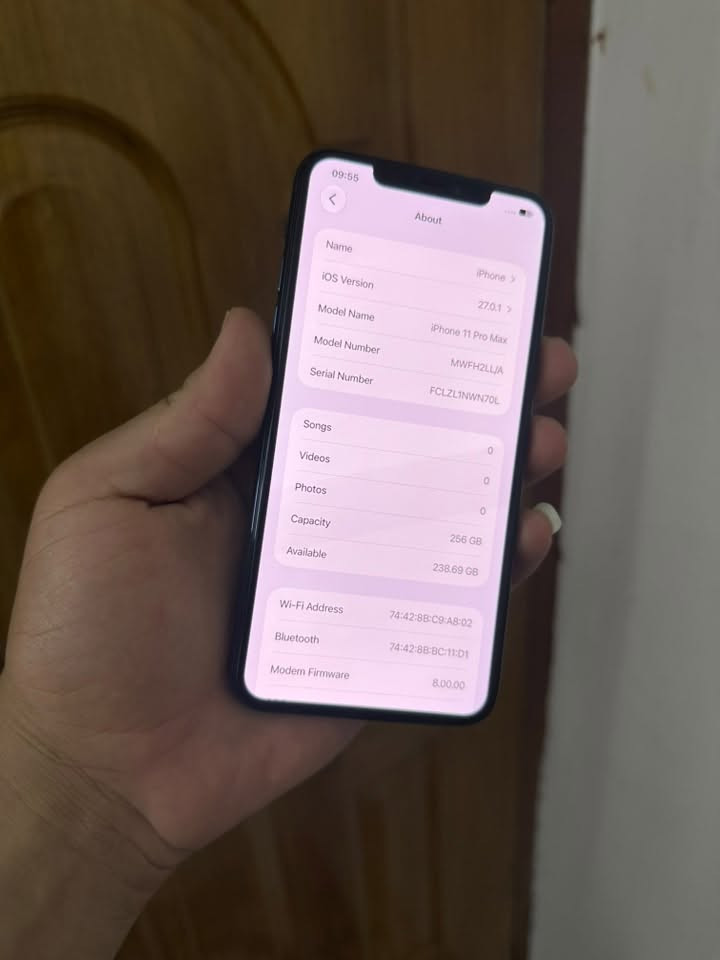آيفون 11 برو ماكس • ٢٥٦ • بطارية ٨٤٪