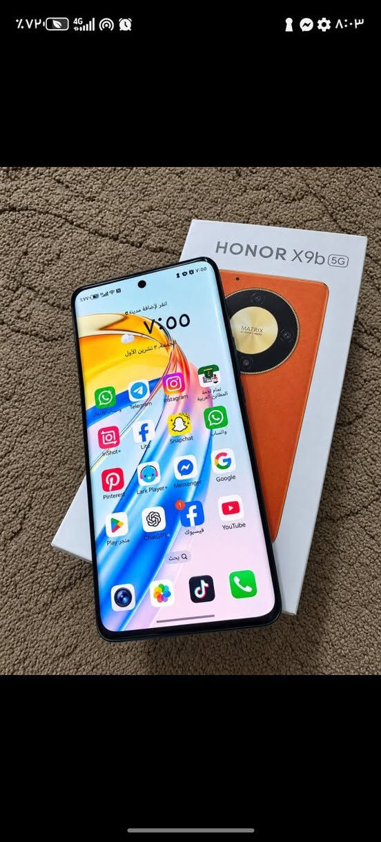 هونر x9b فايف جي
🔹ذاكره 256
🔹 عشوائية 8+12
🔹بطارية 5800 يدعم الشحن السريع
🔹السعر 280
📍 العنوان:الديوانيه_السدير
