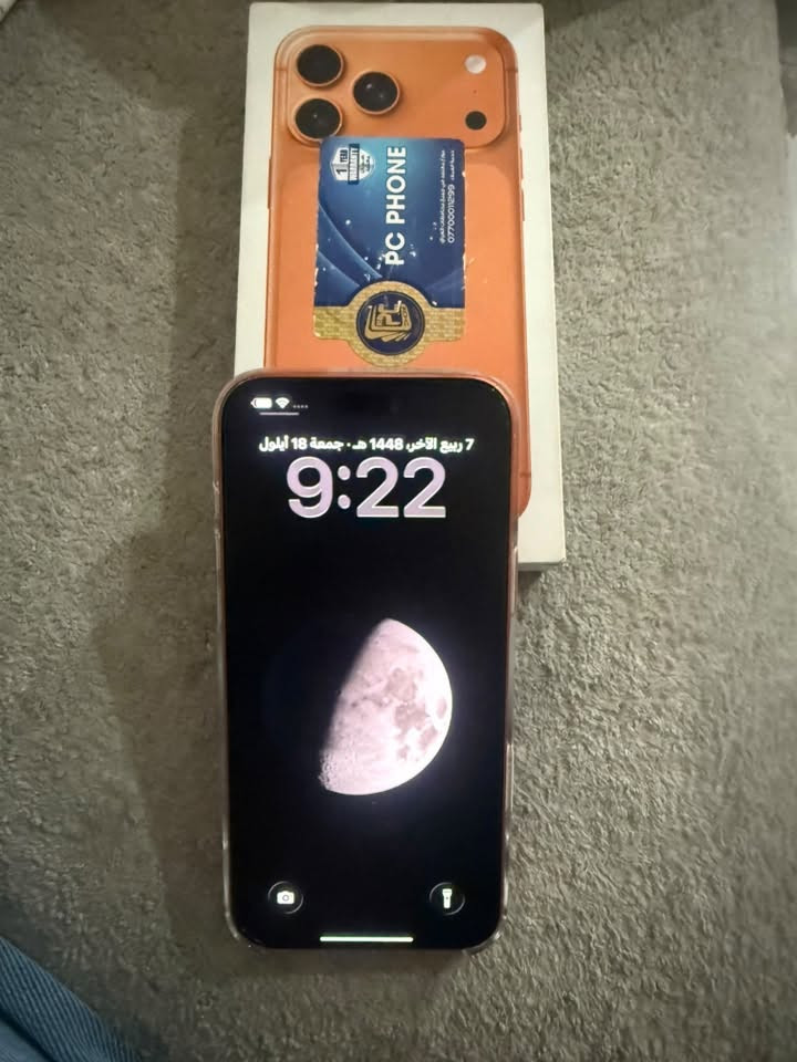 ايفون ١٧ برو ماكس ٢٥٦
بطاريه ٩٧ نضيف جدا معده هاي الشخطه بل طرف  مكفول من 
كل شي السعر ١٥٧٥
مكاني بغداد حي الجمعه
***********

نص مكتوب في الصور:
- حالة البطارية
- عادية
- تعمل بطارية iPhone هذه على النحو المتوقع. حول البطارية والضمان...
- الحد الأقصى للقدرة
- 97%
- هذا قياس لدنية البطارية مقارنة بقدرتها عندما كانت جديدة. قد تتسبب القدرة
- المنخفضة بتقليل ساعات الاستخدام بين عملية الشحن والأخرى.
- عدد الدورات
- 206
- هذا هو عدد مرات استهلاك iPhone للقدرة البطارية. معرفة المزيد...
- تاريخ التصنيع
- تشرين الأول 2025
- اول استخدام
- كانون الأول 2025