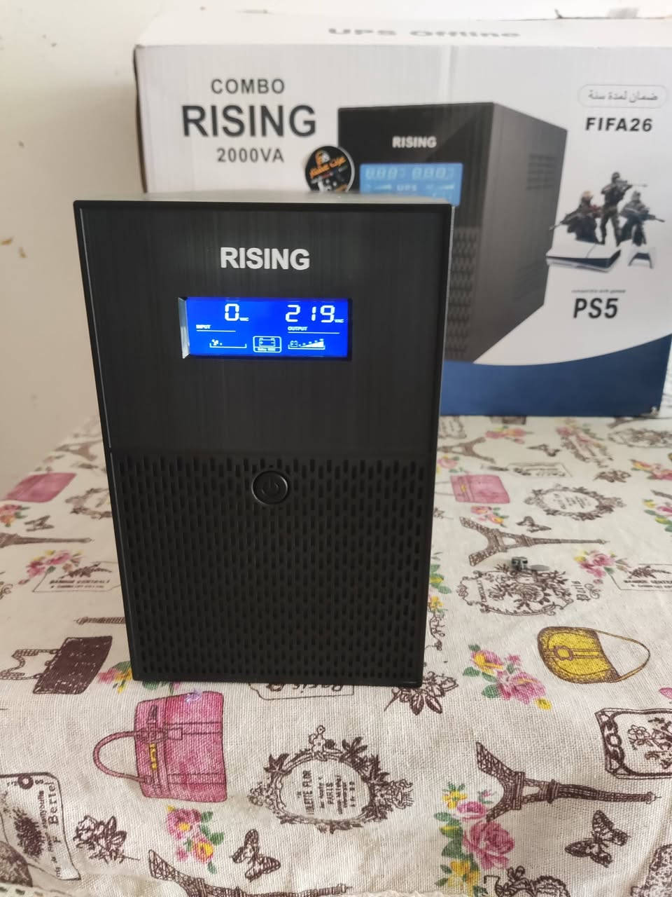 السلام عليكم
Ups combo rising
جديد غير مستخدم
2000 v
دبل بطارية 
السعر ١٠٠ وبي مجال قليل 
مكان ديالى بعقوبة 
توصيل ماعندي 
التواصل messenger 
او واتساب ***********
او الاتصال ***********
