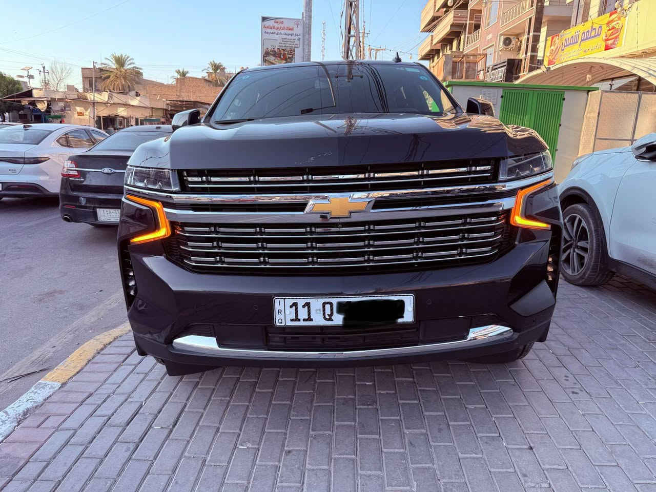 بيع او مراوس تاهو موديل ٢٠٢٣ بأسمي رقم بغداد نوع LT  فول مواصفات عدا الفتحة وارد امريكي حادث سرقة اجزاء  السيارة كفالة عامة من الحادث والصبغ لأنه تم استرجاع وشد أجزاء اصلية كير محرك صدر تبريد إطار بطارية جديد جديد بمعنى الكلمة تراي وسياقة زيرو السعر ٣٨٠ وبي مجال موبايل *********** ملاحظة رقم السيارة مميز
