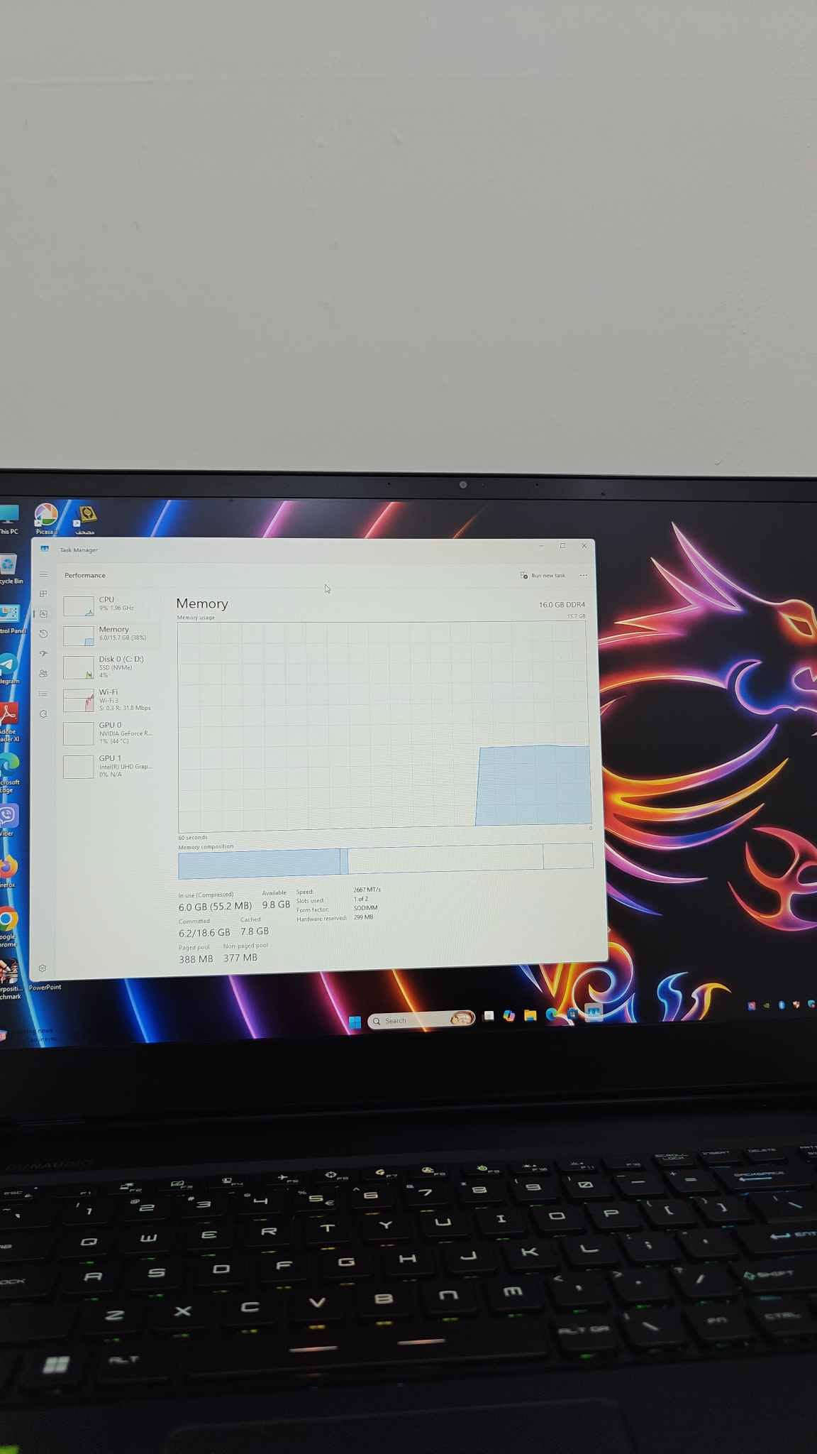 رايدر MSI • i7-11800H • RTX 3060 6GB