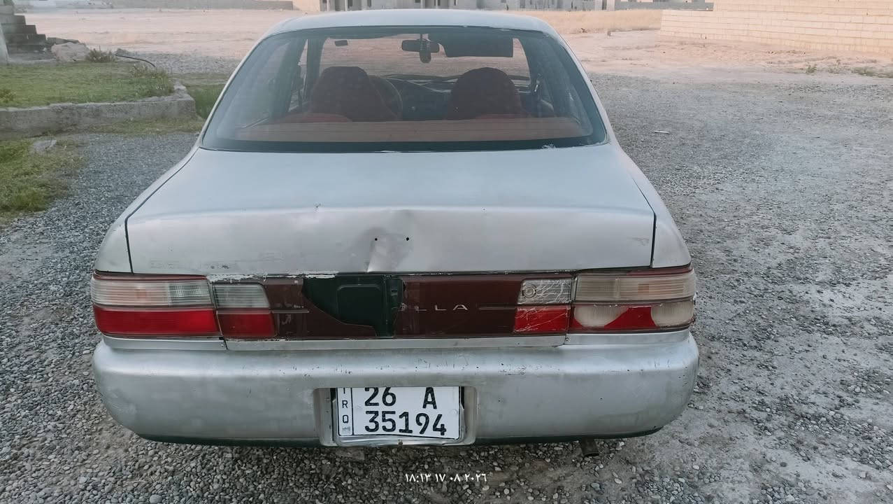 السلام عليكم 
كورلا موديل 94
رقم صلاح الدين دولي بأسمي 
مكاني الشرقاط الهيجل 
السعر 34وبيها مجال 
اتصل ***********
للبيع فقط
