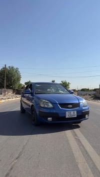 كيا ريو 2009 خليجية مكينة 1600 سيارة مصبوغة عام اثر جراد عندي صورها قب...