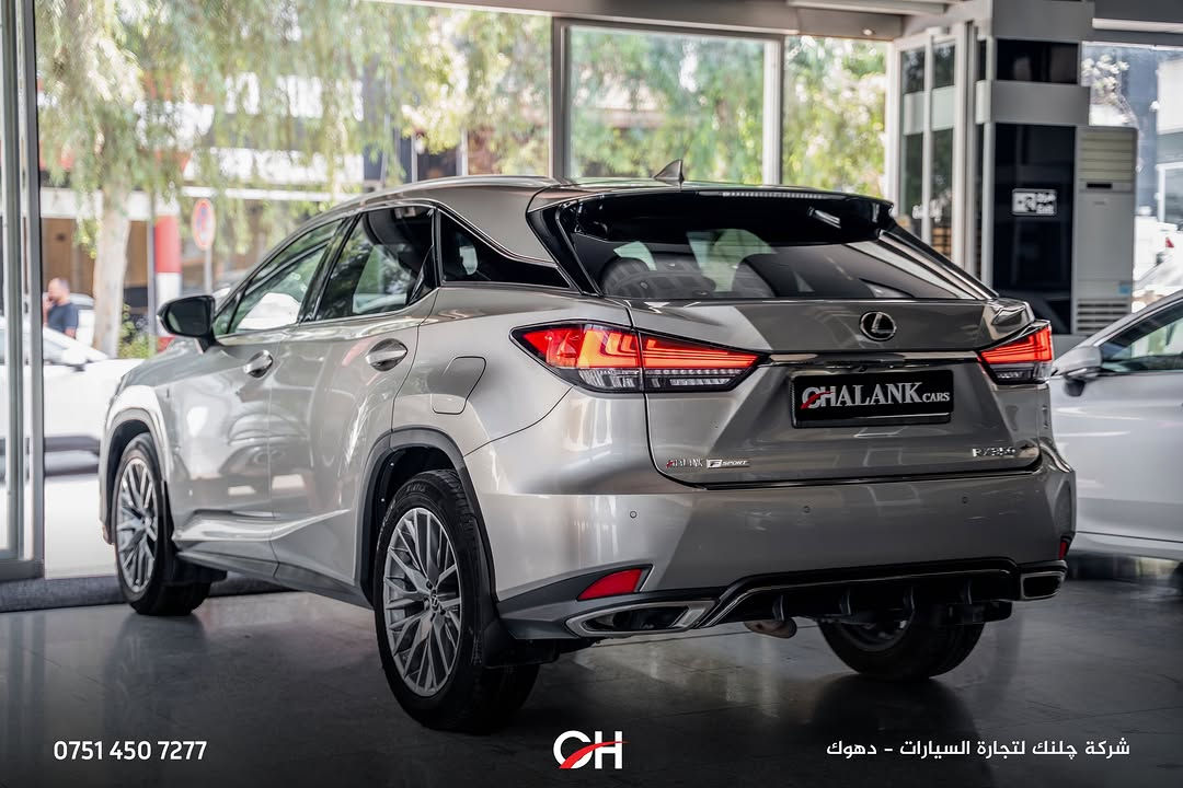 Lexus RX 350 F Sport

السنة: 2022
الممشى: 32,000 ميل
الحالة: USA
الموقع: دهوك

المحرك ونظام الدفع:

* محرك V6 سعة 3.5 لتر
* القوة: 295 حصان
* العزم: 370 نيوتن متر
* ناقل حركة أوتوماتيك 8 سرعات
* نظام دفع AWD

المواصفات:

* فئة F Sport
* شاشة وسطية
* Apple CarPlay + Android Auto
* كاميرا خلفية
* حساسات أمامية وخلفية
* مقاعد جلد رياضية
* مقاعد أمامية كهربائية
* تدفئة وتبريد المقاعد
* فتحة سقف
* تشغيل ودخول ذكي
* مثبت سرعة
* مصابيح LED
* جنوط F Sport
* أنظمة أمان ومساعدة السائق

📞 ***********
شركة جلنك وليد صبري – دهوك

#Chalank_cars_duhok

نص مكتوب في الصور:
- *********** CH شركة چلنك لتجارة السيارات - دهوك
- *********** شركة چلنك لتجارة السيارات - دهوك