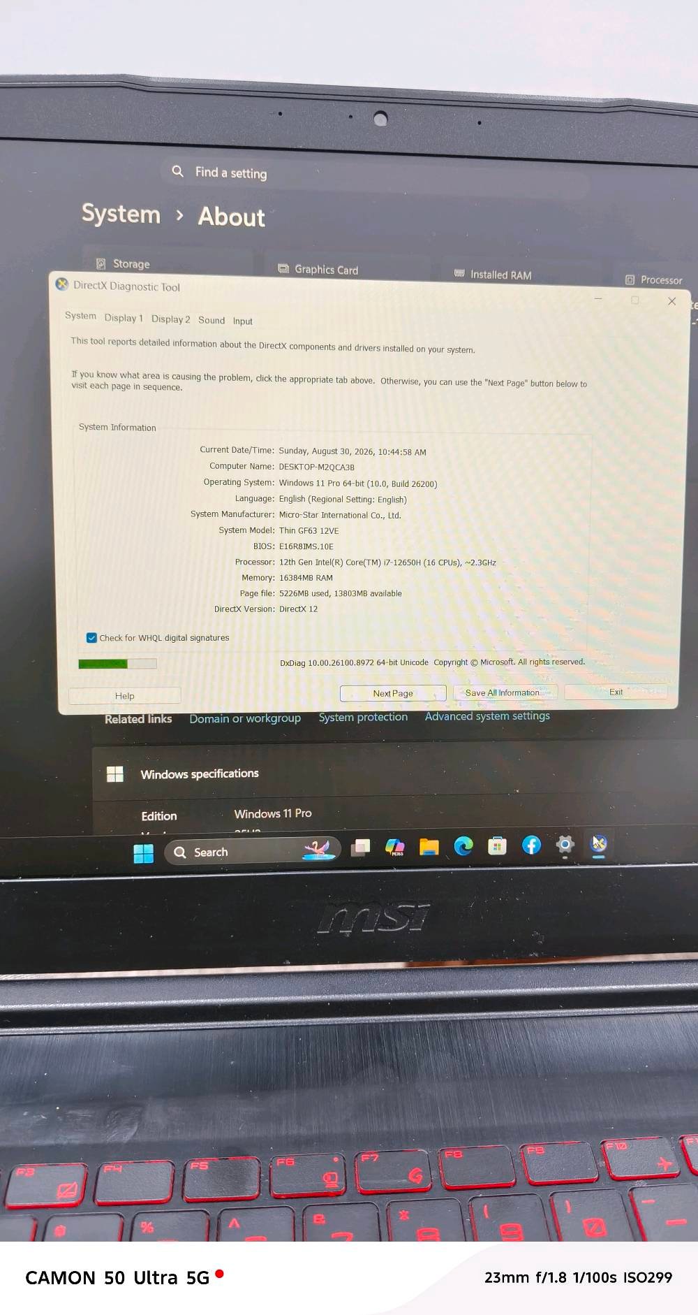 ​🔥 لابتوب ألعاب وتصميم MSI Thin GF63 (نظيف جداً- استخدام شخصي) 🔥
لابتوب قوي وخفيف الوزن يجمع بين الأداء العالي والتصميم الأنيق، مثالي للألعاب الحديثة (Gaming)، برامج الهندسة والتصميم، المونتاج، والعمل الثقيل.

​✨ المواصفات الفنية بالتفصيل:

​الموديل: MSI Thin GF63 12VE

​المعالج: Intel® Core™ i7-12650H (الجيل الثاني عشر - أداء جبار وسريع جداً)

​كرت الشاشة: NVIDIA® GeForce RTX™ 4050 بسعة 6GB GDDR6 (يدعم تقنيات DLSS 3 و Ray Tracing)

​الذاكرة العشوائية (RAM): 16 جيجابايت DDR

​وحدة التخزين: SSD NVMe فائق السرعة بسعة 512GB (الصافي المقروء 477GB)

​الشاشة: 15.6 بوصة بدقة FHD مع معدل تحديث 144Hz وسلاسة عالية في الحركة (IPS-Level) 

​الصوت: صوت نقي عالي الدقة (Hi-Res Audio Ready)

​الوزن والتصميم: تصميم أنيق من الألمنيوم المصقول، نحيف وخفيف الوزن (1.86 كغم فقط)

​💡 الحالة: نظافة ممتازة جداً (استخدام شخصي راقي).

💰 السعر المطلوب: 1,250,000 دينار عراقي (مجال قليل).

​📞 للتواصل والاستفسار على الرقم ***********