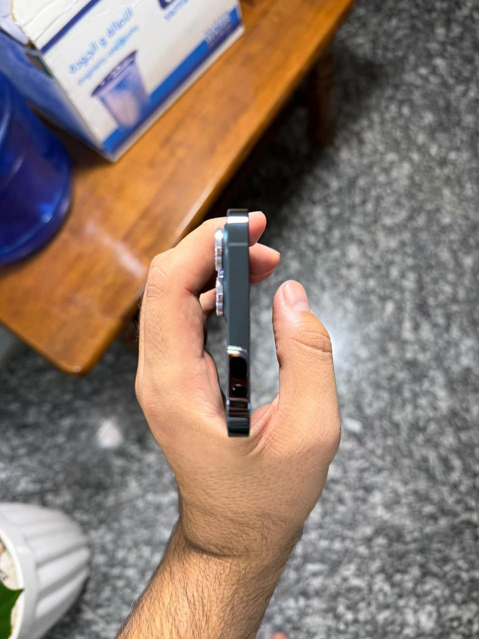 12 بروماكس نيلي
ذاكره 256 
بطاريه 77 
النظافه 100٪ جهاز كلش نضيف بالجيس 
جهاز بلادي ممبدل بي اي شي بلادي استخدام بيت رقمي ***********
السعر 450 وبي مجال للشراي فقط

