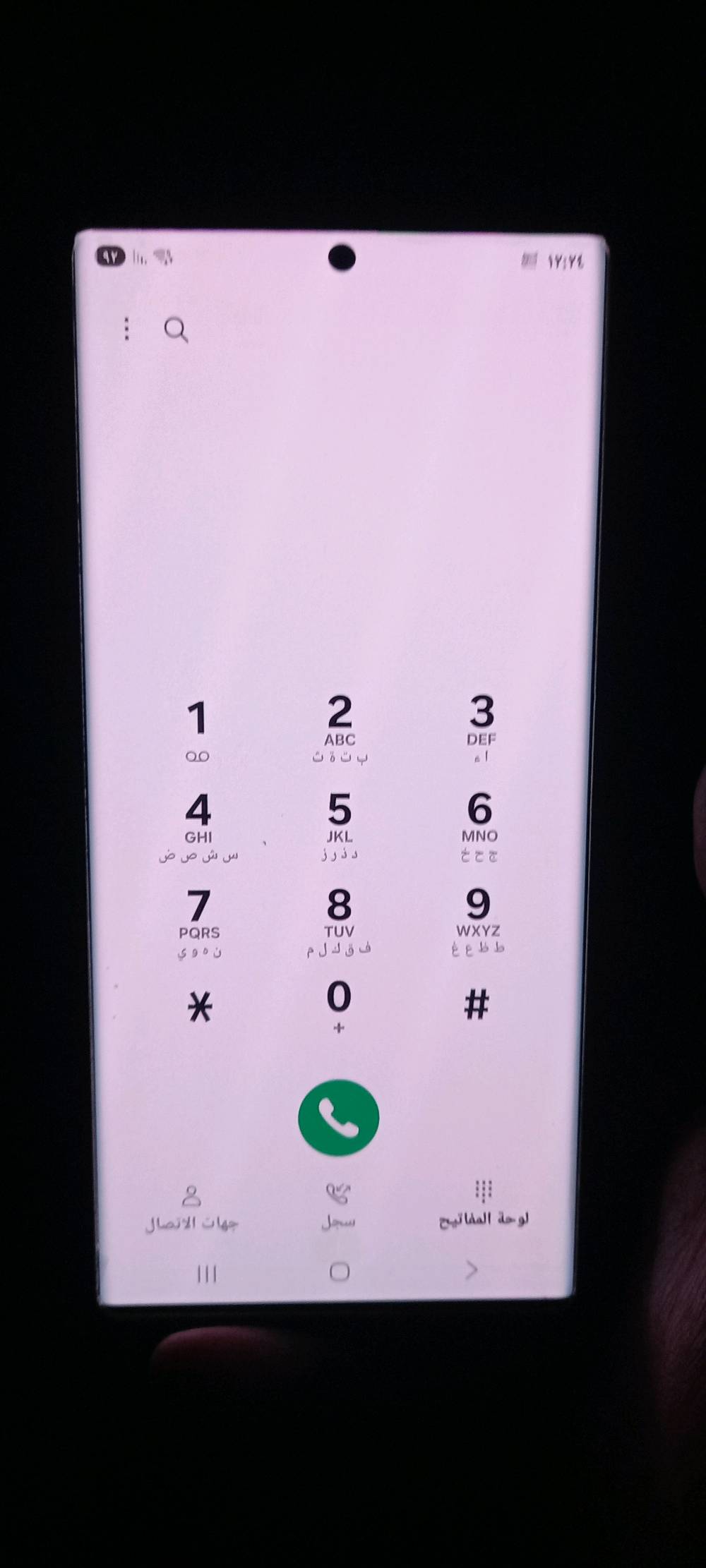 s22 ultra
 قبل الوصف جماعة جوة ال 400 لا تدخل رجاءا لان ما ابيعلك
 ذاكرة 256 عشوائية 12 لون نيلي شرق اوسط دبل سيمكرت ممفتوح نهائيا شاحنة اصلية ويا و عن الحلال و الحرام اكو شخطة بسيطة جدا بالشاشة جوة اللزكة ممبينة نهائيا و شوية اكو خيال بالشاشة بس ممأثر  اثر الاستخدام الجهاز كلش نضيف و مداخل صيانة ابد ما بي اي مشاكل غير الخيال 
السعر 475 الف قابل للتفاوض بمبلغ بسيط