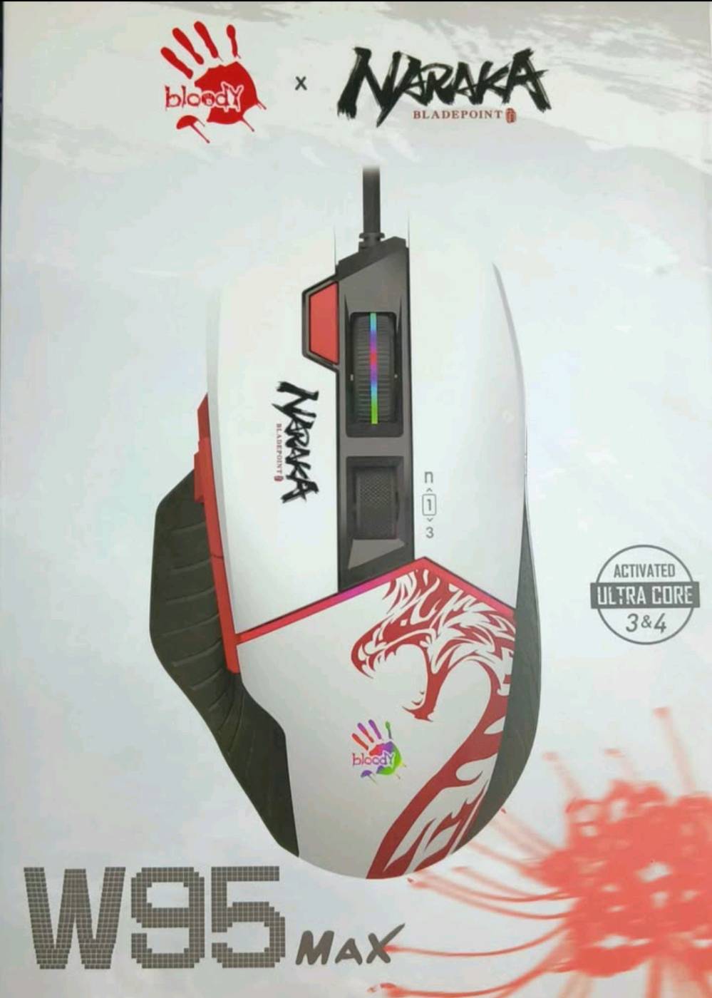 Bloody W95 Max Mouse
ماوس جيمنج احترافي واير من شركة Bloody 12,000 DPI
و سرعة استجابة فائقة تصل الى 2,000 هيرتز يحتوي اضاءة RGB و ازرار جانبية
السعر 35 الف و يوجد توصيل لكل العراق ب5 الاف مكاني بالانبار للاستفسار راسلني واتساب عالرقم ***********

اصلي من شركة بلودي و مستعمل لفترة متفاوتة كم شهر
حالة الماوس: ما بيه أي خدوش، كسر، أو مشكلة بالأزرار/السكرول/الـ RGB/السنسر
ماوس Bloody W95 Max نسخة Naraka Bladepoint
التوصيل ب5 آلاف اذا محافظات
داخل الانبار ب3 آلاف و اذا داخل هيت التوصيل مجاني مني