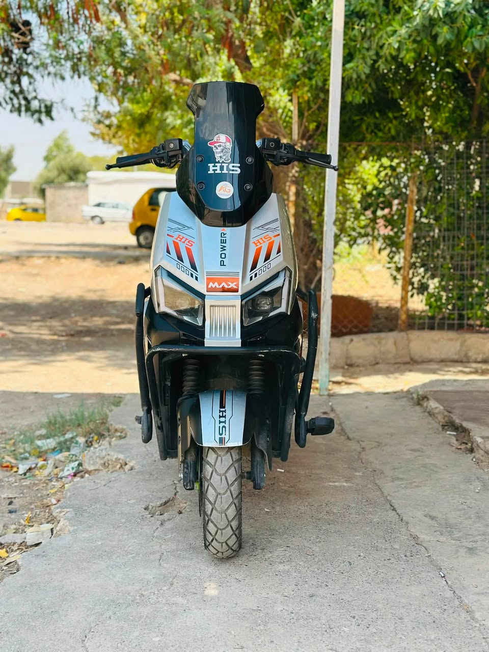 HIS MAX POWER 3000".
دراجه شحن 2026🔹.                       السعر 950 وبي مجال 
عدد بطاريات 6 دبل 🔹
درع حمايه امامي وجانبي 🔹
سرعه حقيقي 90 حقيقي 🔹
دبل سويج دبل كارت شاشه نضام تشغيل عن بعد 🔹
تايرات جدد ماطور نضيف نضافه 95./.
ماطور كدام العين وبل حقيقه بعد احلا 
(***********)
