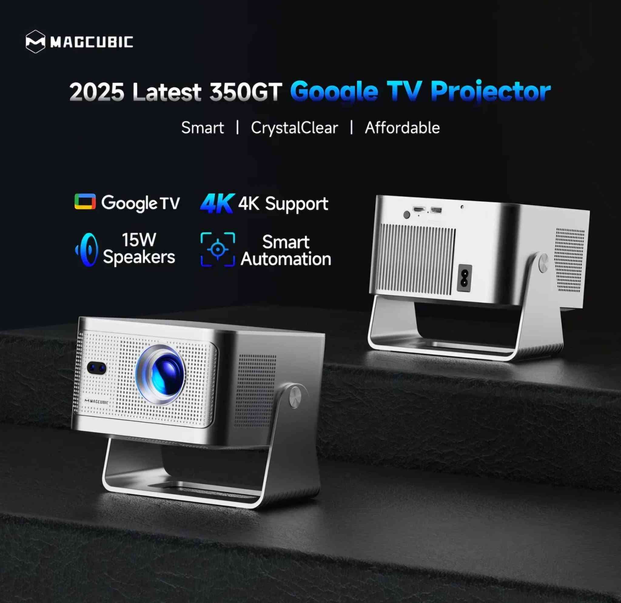 بروجيكتور MAGCUBIC • Google TV • ٩٠٠ ANSI
