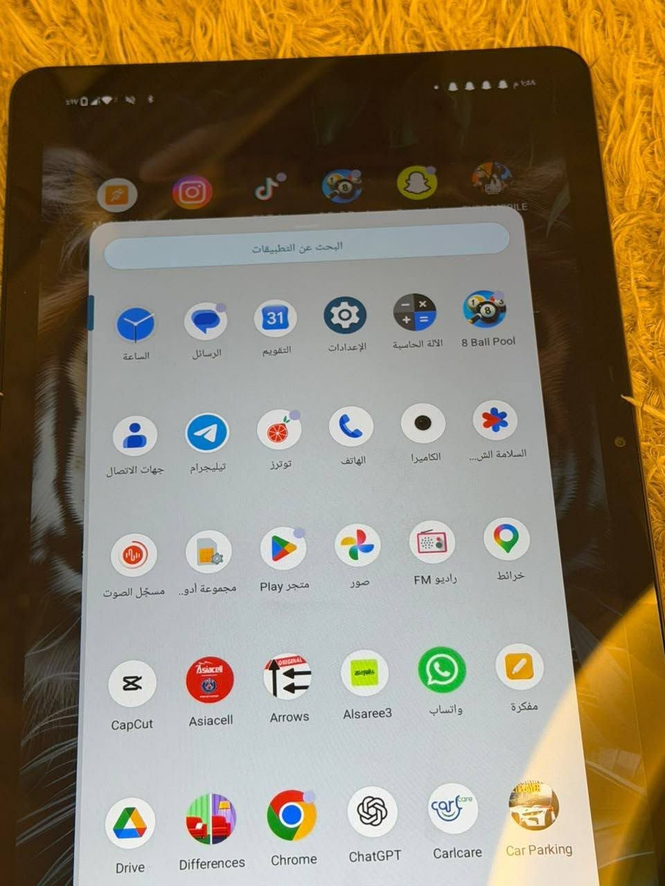ايباد انفنكسx
الايباد مستعمل أقل من 4اسابيع 
موجوده كل ملحقاته من
كارتونيه من 
سماعات من 
شاحنه 
الايباد نضيف فول 
سعر الايباد 425و بي مجال  
الرقم *********** 
الاستفسار خاص
