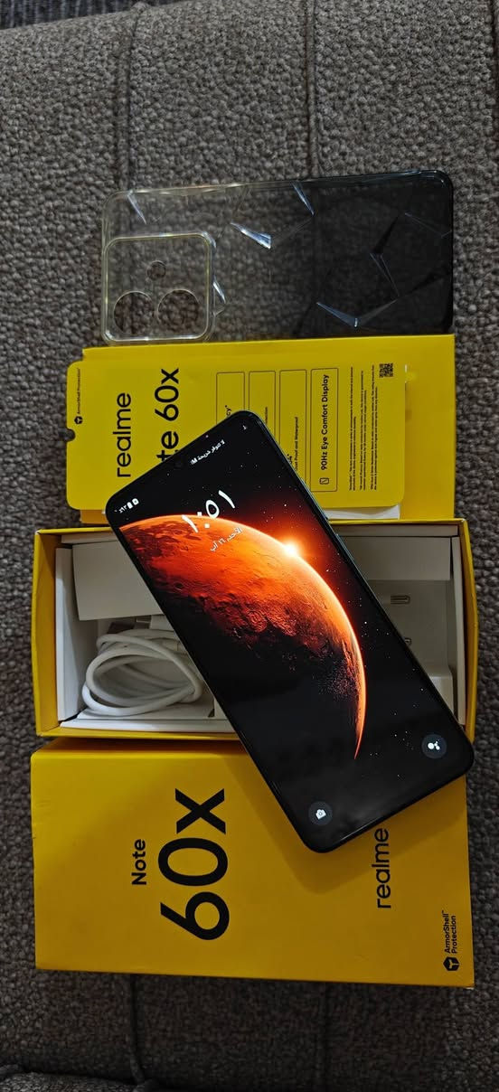 ✨ ريلمي نوت 60x✨
Realme Note 60x
نضيف جدا 100% كامل ملحقات 
ذاكرة 64GB
🟡  90 هيرتز شاشة مقاومة للكسر والماء
🟡 بصمة جانبية على زر الطاقة 
🟡يدعم شريحتين اتصال ، ذاكرة خارجية 
🟡بطارية 5,000 ملي امبير , 10 واط 
-------------------
السعر 125 قفل
للتواصل خاص
 او واتساب ***********
