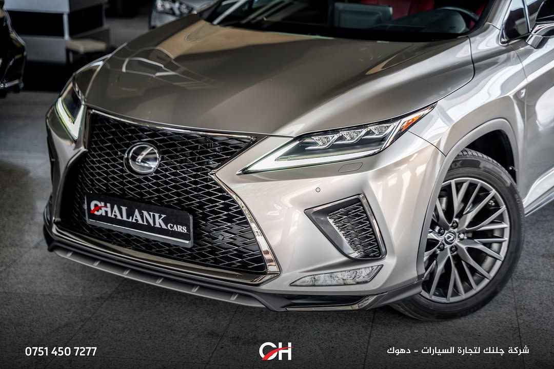 Lexus RX 350 F Sport

السنة: 2022
الممشى: 32,000 ميل
الحالة: USA
الموقع: دهوك

المحرك ونظام الدفع:

* محرك V6 سعة 3.5 لتر
* القوة: 295 حصان
* العزم: 370 نيوتن متر
* ناقل حركة أوتوماتيك 8 سرعات
* نظام دفع AWD

المواصفات:

* فئة F Sport
* شاشة وسطية
* Apple CarPlay + Android Auto
* كاميرا خلفية
* حساسات أمامية وخلفية
* مقاعد جلد رياضية
* مقاعد أمامية كهربائية
* تدفئة وتبريد المقاعد
* فتحة سقف
* تشغيل ودخول ذكي
* مثبت سرعة
* مصابيح LED
* جنوط F Sport
* أنظمة أمان ومساعدة السائق

📞 ***********
شركة جلنك وليد صبري – دهوك

#Chalank_cars_duhok

نص مكتوب في الصور:
- *********** CH شركة چلنك لتجارة السيارات - دهوك
- *********** شركة چلنك لتجارة السيارات - دهوك