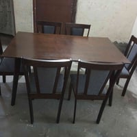 ميز طعام 6كراسي خشب زان سعر خاص /07702996632