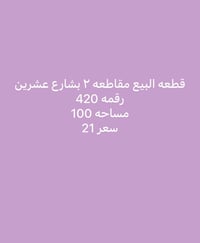 مقاطعة ٢ • شارع عشرين • ١٠٠م