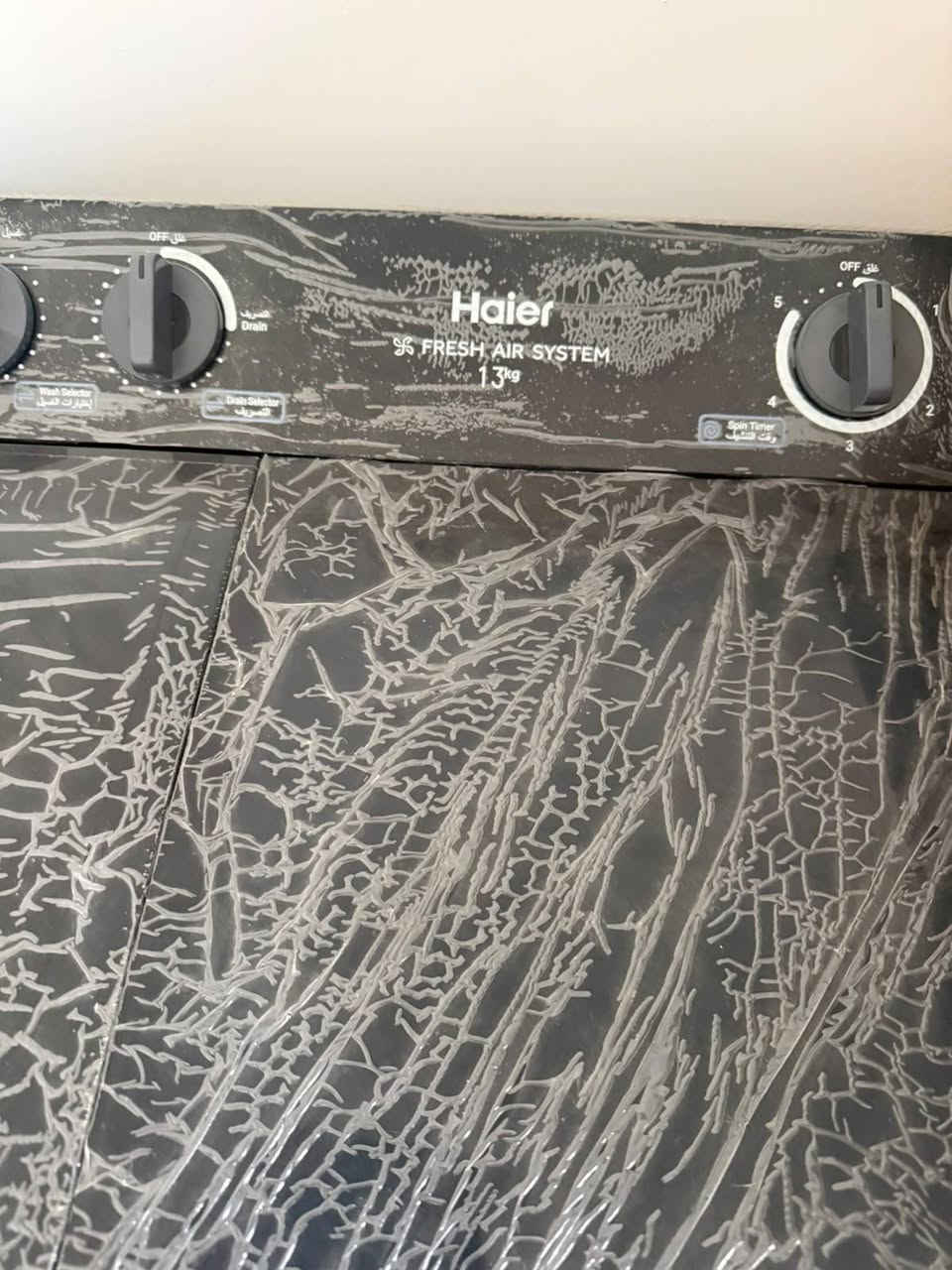 للبيع غسالة هاير (Haier) أصلية حوضين سعة 13 كيلو - جديدة بالنايلون
السلام عليكم، موجود غسالة هاير حوضين حجم كبير 13 كيلو غنية عن التعريف.
​الحالة: جديدة تماماً (أكياس الحماية والكتالوج والملحقـات الأصلية بعدها بيها مثل ما موضح بالصور).
​المميزات: حوضين (غسيل وتجفيف سريع)، نظام Fresh Air لتجفيف وتهوئة أفضل، قوية جداً وتتحمل، اقتصادية وتستوعب كميات كبيرة من الملابس.
​السعر: : 250,000 دينار وبيها مجال للطيبين)
​المكان: المنصور وتوصيل لباب بيتك في اي منطقه)
​للإستفسار أو التواصل: ارسال رسالة على الخاص أو الاتصال على الرقم (***********
