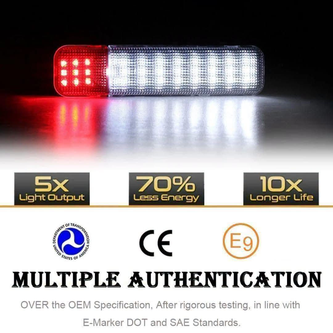 السلام عليكم
كلوبات أبطاين داخليه LED ابيض ✅️مع LED احمر ✅️

تاهو✅️
جمسي ✅️
سلفرادو ✅️

موديل 2000_2006 ✅️

جديد تايوان 🇹🇼✅️

يوجد توصيل الى جميع المحافضات 🌍✅️
***********

نص مكتوب في الصور:
- OTHERS Splicing plug, No waterproof Low brightness and dazzling VS OURS Integrated design, not easy to enter water. Soft light and high brightness
- 5x Light Output 70% Less Energy 10x Longer Life MULTIPLE AUTHENTICATION OVER the OEM Specification, After rigorous testing, in line with E-Marker DOT and SAE Standards.