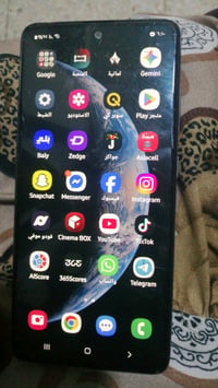 A51 128/6 شاشه مفطره بس شغال للبيع السعر 65 بصمه متشتغل فقط  الدوره جم...