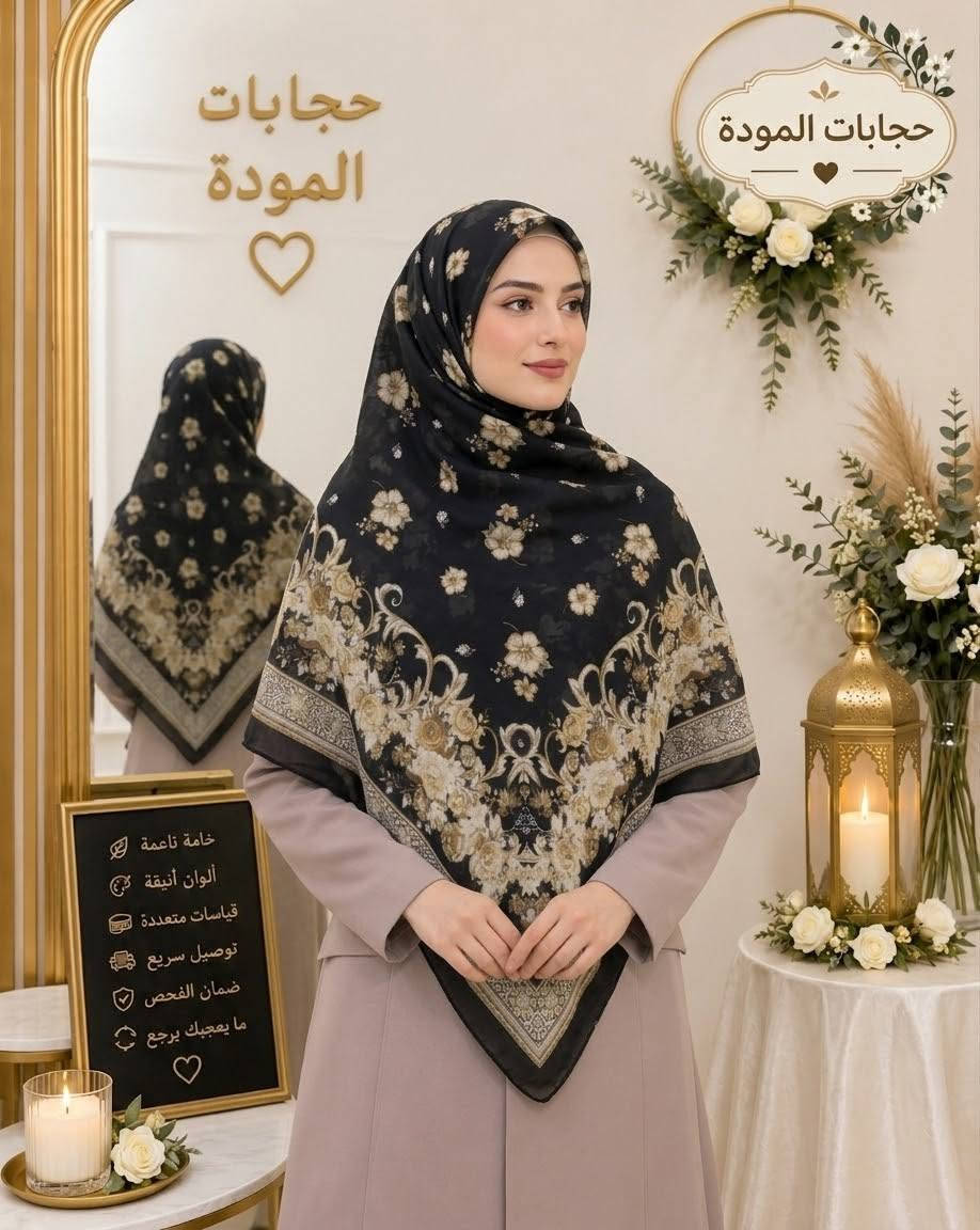 حجابات المودة • ربطات جرجيت • قياس ١٣٠