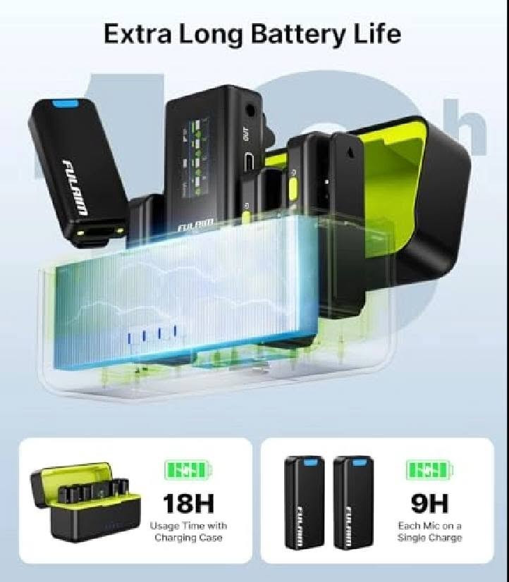 مايك حترافي جديد غير مستخدم للبيع يرهم للكامرة+ المبايل
السعر:160 الف

FULAIM X6 Pro Wireless Lavalier Microphones with 4 Transmitter
 رقم تواصل :***********
