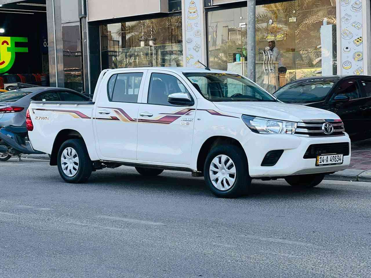 بيع فقط بيكم هايلوكس مديل 2018 كويتي السعر 158قابل اللتفاوض كفاله عامه الاستفسار تصل *********** مكفوله من ضربه وصبغ  وتبديل مواصفات تحكم ستيرن كامره خلفيه دبل جكمكه كشن منفصل حساسات خلفيه مكينه كاز مكينه وكير مكفولات حداديه جديده تخم تاير جديد تبريد شقال ثلج ❄ سياره جديده وجاهزه وأي ونقص ما بيه رقم دولي سنويه ال 31 مكان سياره كربلاء مكلف بنشر
