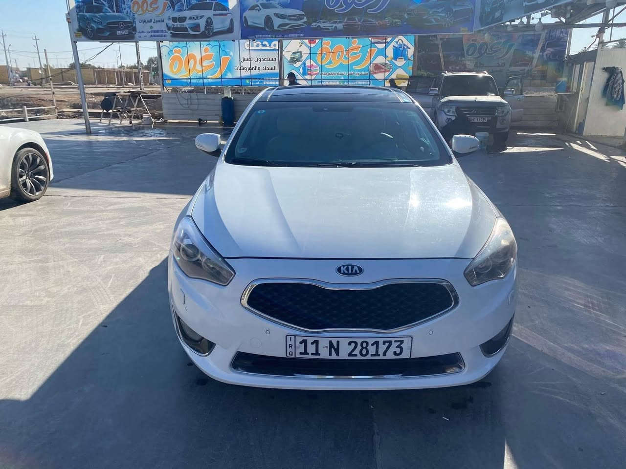 السلام عليكم
Kia Cadenza/2016 ✈️👌🏻

ماشيه:150 حقيقي 

السياره فول 1/1 

رقم بغداد الجديد تحويل مباشر 

🏳️المواصفات🏳️

1_بصمة دخول+ بصمة ابواب

2_يدات نيكل

3_مري شفط

4_أشاره في المري

5_ترحيب عند الأقتراب

6_كامره خلفيه

7_حساسات أمامي+خلفي

8_تحكمات ستيرن جهتين

9_شاشة اعطال

10_لد امامي ليلي نهاري

11_ويل كروم

12_كشنات جلد+ كشن السائق ولراكب كهرباء

13_خزن ميموري

14_برده خلفيه كهرباء

15_شفتات ستيرن

16_نضام صوتي Infinity

17_مري قلاب ويه الـ R

السياره بيها صبغ الجاملغ 
الايمن بدون فتح بدون لغود 

السعر 150وبيها مجال

للأستفسار الاتصال على 

***********

العنوان الديوانية حي الجامعة
