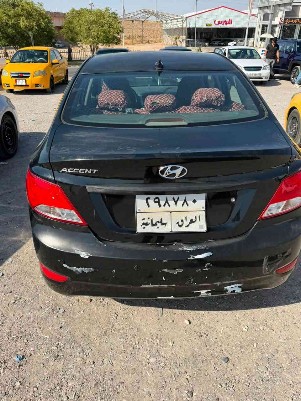 هيونداي اكسنت وارد امريكي بدون ضرر لون اسود 
موديل 2017 
السعر 90 مع مجال بسيط 
***********
