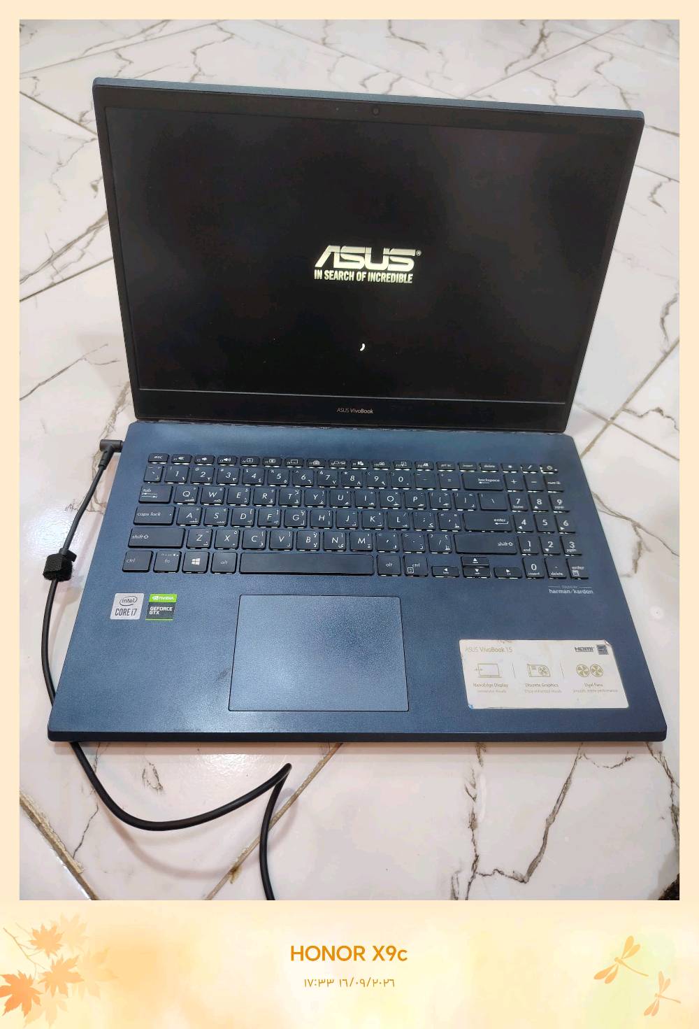 لابتوب نوع asus موديل Asus X571L
نظافة ٩٩% رام ١٦ هارد ٥١٢ ssd كور ٧ 
كرت شاشة خارجي ٤ GB نوع GTX 1650 
السعر 600 الف بيه مجال قليل