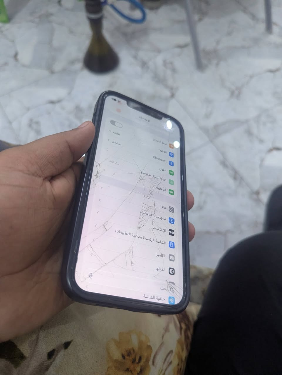 12 برو ماكس مكسور حساس فقط
برغي ما مبدل بيه
ياباني اصلي 
ذاكره 256
بطاريه 78
سعره 425
***********
