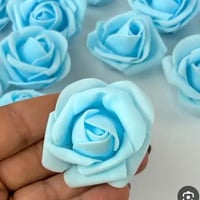 ورد صناعي • جملة ومفرد • وردي أبيض سماوي